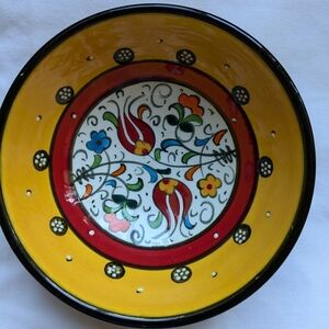 Hand painted ceramic bowl from Turkey